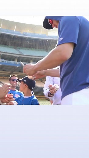 Meeting a Professional Baseball Player for Autograph Signing
