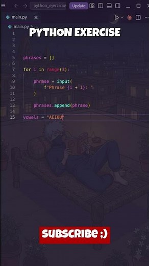 COUNT VOWELS IN PYTHON | STRING METHODS EXPLAINED #python #coding #programming