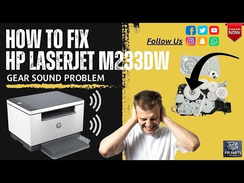 HP LaserJet MFP M233dw | How to fix | Cartridge gear sound.