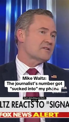 Classic Deflection 101: Mike Waltz goes on Fox and says Jeffrey Goldberg’s number just got sucked into his phone—like his contacts app is some kind of accountability vacuum. He’s under fire, flailing around, blaming everyone but himself. It’s sloppy, desperate—like clogging the toilet at a neighbor’s house, blaming their plumbing, and handing them the plunger while everything overflows. Mike, you stirred the pot, you made the mess—now you’re the one who’s gonna have to lick the spoon. | Richard 
