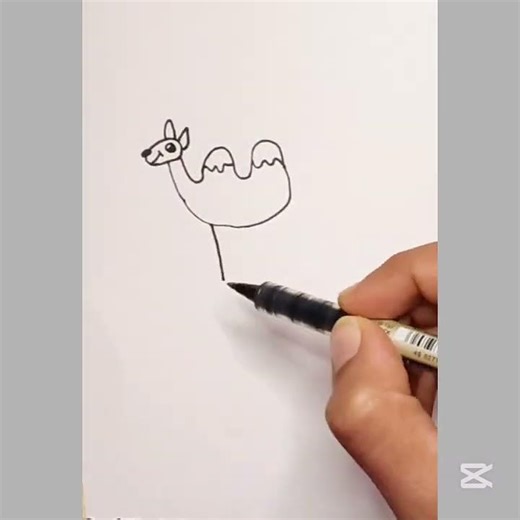 Easy camel drawing tutorial