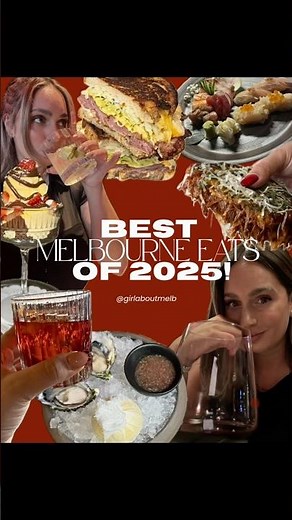The best restaurants I dined in Melbourne in 2025!