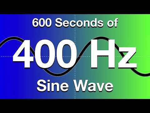 400Hz Sine Wave Test Tone - 600 Seconds (10 Minutes)
