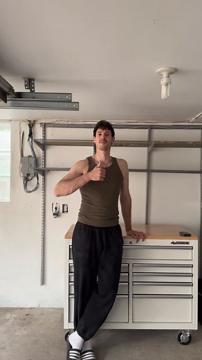 andrew maddock on Instagram: "finally grabbed my husky workbench out of storage but i pushed it home instead of renting a uhaul 😭 #workbench #garage #home #powertools"