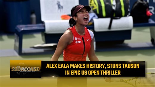 18K views · 190 reactions | #TheScorecard | History made! Filipino tennis sensation Alex Eala stuns the world at the US Open, becoming the first Filipino ever to win a main draw singles match in the Open Era! Next up: Alex faces the winner of Claire Liu vs. Cristina Bucsa in Round 2. | Bilyonaryo News Channel | Facebook
