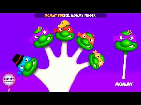 Ninja Turtle💜CakePops💜Finger Family💜Nursey Rhyme💜For Kids💜