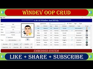 WinDev OOP CRUD | Create , Read , Update , Delete , Search , Print | HFSQL Classic | Source Code