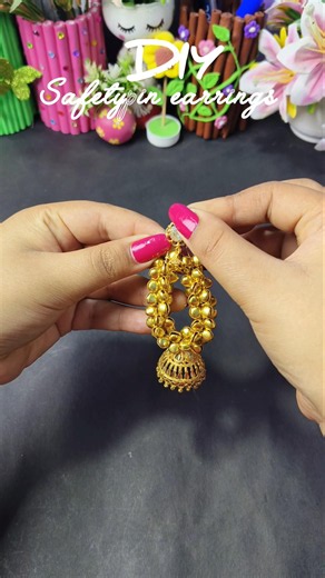Diy safetypin earrings 🧷✨ #diy #shorts #trending #handmade #hacks #viral #youtubeshorts #earrings