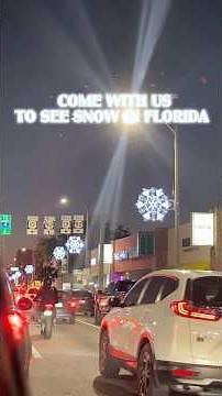 Snow in Florida?! 🫣❄️
