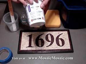How To Install Mosaic House Numbers