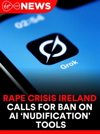 Virgin Media News on Instagram: "Rape Crisis Ireland is calling for a complete ban on AI functions that can produce deepfake sexual images of children and adults, including so-called “nudification” or “undressing” tools. The Taoiseach has also condemned the activity, describing it as “shocking”. #VMNews"