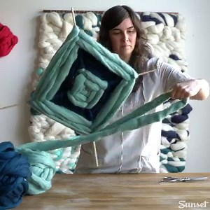 5.1K views · 15 reactions | This elevated version of a god's eye requires only simple materials: craft skewers and varying shades of roving. Instructions: https://bit.ly/2saixxz | Sunset | Facebook