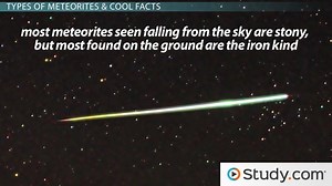 Shooting Star | Causes & Formation - Video | Study.com