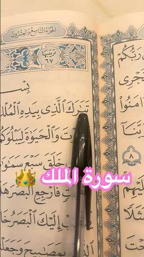 سورة الملك 👑 منجية من عذاب القبر… نورٌ يحفظك كل ليلة #سورة_الملك #تبارك