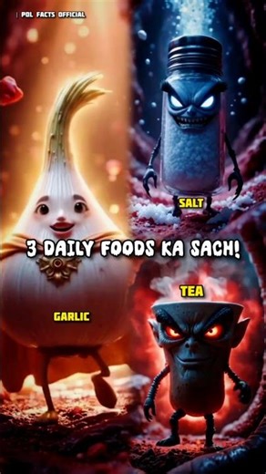 Namak, Lehsun aur Chai – Body Ka Sach! #shorts #healthtips #healthylifestyle #facts