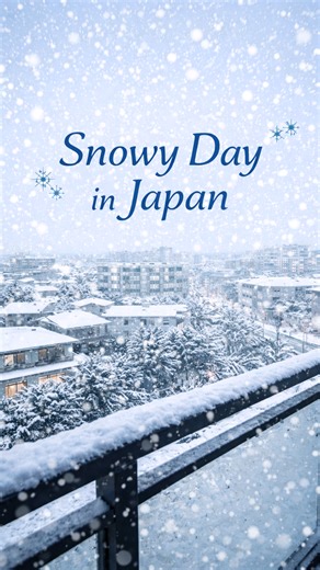Snow falling in the daytime. The city feels gentle today. #QuietJapan #SnowInJapan #WinterJapan #SlowLiving #JapanLife #AestheticJapan