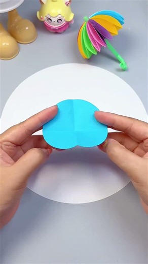 Easy Origami _ How To Make an Easy Origami Rainbow Umbrella#origami #diy #tutorial