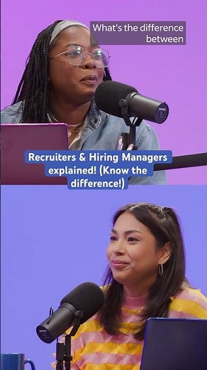 What’s the Difference between a Recruiter and a Hiring Manager? | #Indeed #Shorts