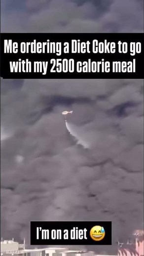 I’ll take a Diet Coke. I’m on a diet. ￼