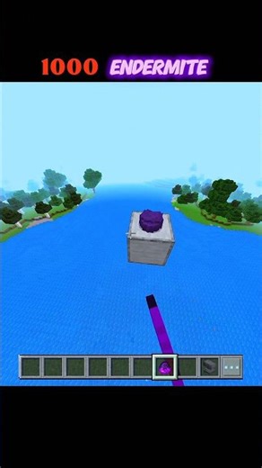 MINECRAFT 1000 ENDERMITE 😱 #minecraft #shorts #anvil