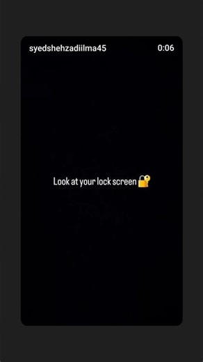 Look at your lock screen 🔐 #shortsfeed #shorts #status