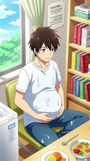 who left him like this? #mpreg #animation #malepregnancy