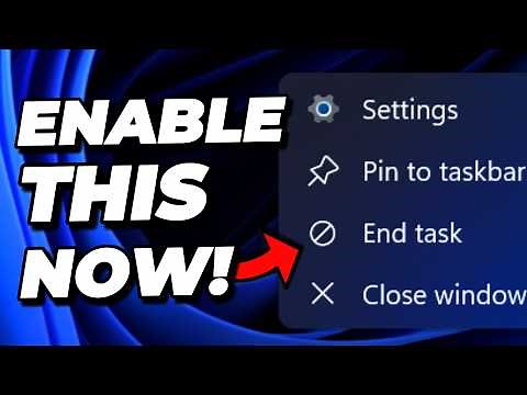 How to Enable End Task Option in Windows 11 Taskbar (Tutorial)