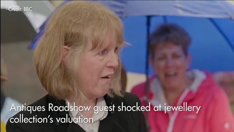 WATCH: Antiques Roadshow guest shocked at jewellery collection's huge valuation