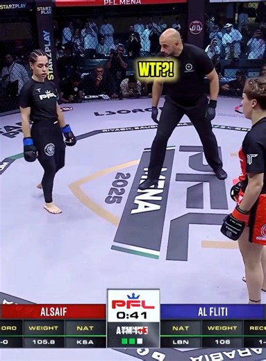 She quit in the middle of the fight... #ufc #mma