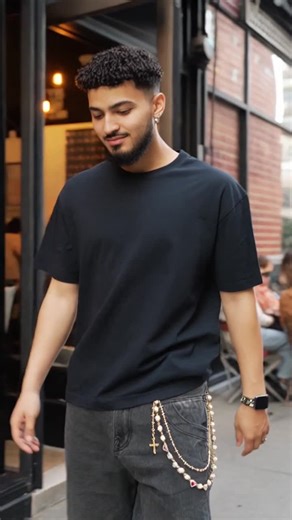 Men's Vintage Colorful Rhinestone Body Chain Accessories