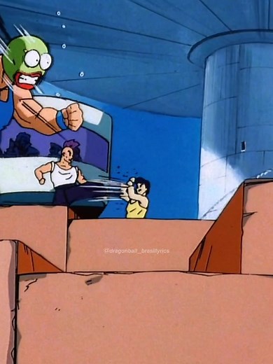 Trunks Poses for a Photo with Friends in Dragon Ball Z