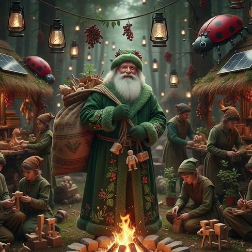 Cozy Christmas Eve: SANTA Visits Our Living Room! |