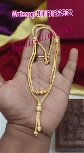 One gram gold daily wear short chain Two layer short chain Look like gold price 599 Free shipping