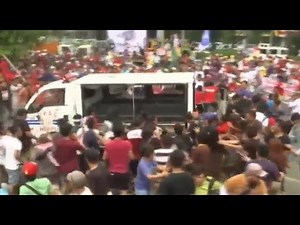 Police Van Rams Into Protesters at Philippines US Embassy