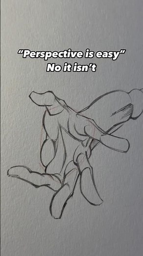 "How to Draw a Hand in Perspective ✍️ | Easy Hand Shape Tutorial"