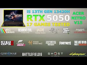 Acer Nitro V15 - RTX 5050 + i5 13th Gen 13420H - Ultimate Gaming Test