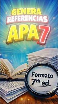 Cómo generar referencias en APA 7 📚