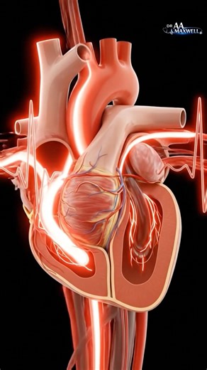 3d animated blood flow of the heart #anatomy #meded #3dmodel