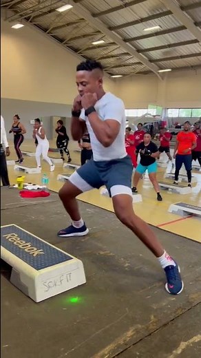 Cardio ❤️ Box Step Aerobics Workout 🏋️‍♀️ full videos ‪@AeroFitSA‬ Aerobic Fitness🇿🇦