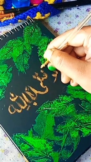 Easy calligraphy tutorial for beginners ❤️✨||acrylic painting 🖌️||#calligraphyart #acrylicpainting