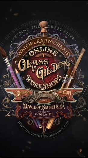 David A Smith MBE on Instagram: "The Advanced Workshop of Glass Gilding Techniques ✨ Learn the craft of Glass Gilding with my online course for beginners and pros. This course will take you from absolute beginner to a gilding master with over 50 hours of video lessons covering the basics to advanced gilding and embellishment techniques. Learn today to begin your gilding journey! ✨ click the link in my bio to view the course #learnanewskill #onlinecourses #art #glassgilding creative"