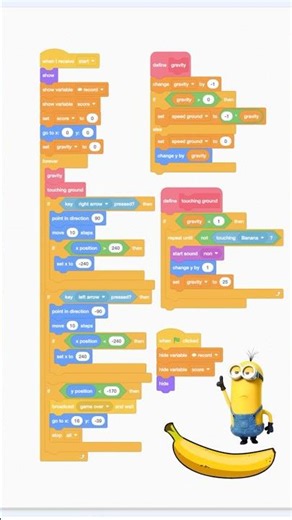Minion Banana-Bounce game in Scratch #scratch