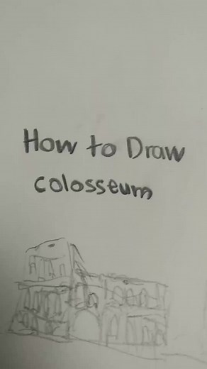 How to draw colosseum (tutorial)#easy#drawing#colosseum#how#sketch#pencil#rocks