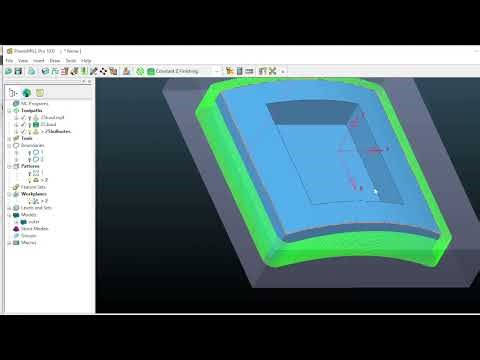 Wireframe-Profile-Machining Complete Program Powermill Autodesk