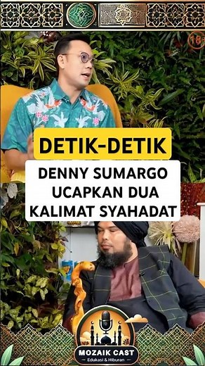 It's Denny Sumargo's turn to recite the Shahada with Ustadz Derry Sulaiman #dennysumargo #derrysu...
