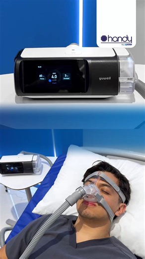 😴💤 El tratamiento ideal para la apnea del sueño CPAP Automático Handy III ✔️ Ajuste inteligente para un uso más dinámico. ✔️ Comodidad al descansar con su mascarilla. ✔️ Monitoreo continuo del sueño y detección de anomalías 🛍️ Compra en línea hoy | Hergom Medical