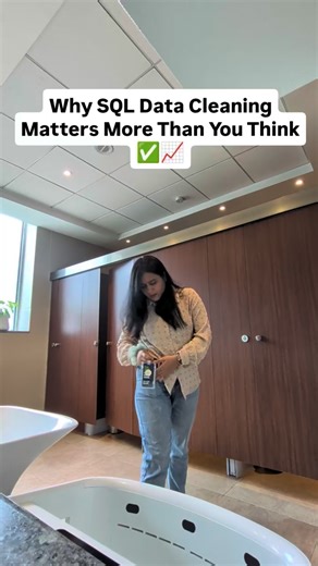 Shubhanshi Mishra on Instagram: "I used to think SQL was only about SELECT, JOIN, and GROUP BY. Then I worked with real data 😅 Duplicates, NULLs, messy text, broken dates. That’s when I realized the real power of SQL. ✨ Removing duplicates ✨ Handling NULL values ✨ Standardizing text & dates ✨ Using CASE WHEN & CTEs Clean data may not look exciting, but it’s the foundation of every dashboard and analysis 🚀 If you’re learning SQL, master data cleaning first. Follow for practical SQL & analytics 