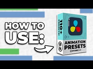 How To Use ANIMATION Presets in DaVinci Resolve – by Finzar