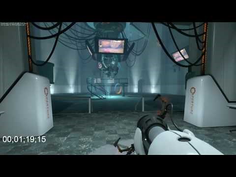 Portal Final GLaDOS Battle speedrun (under 2 minutes). Anyone can do this path with practice