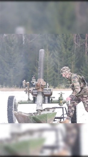 Watch This 120mm Mortar Firepower in Action 💥 (Insane Precision!) #shorts #military